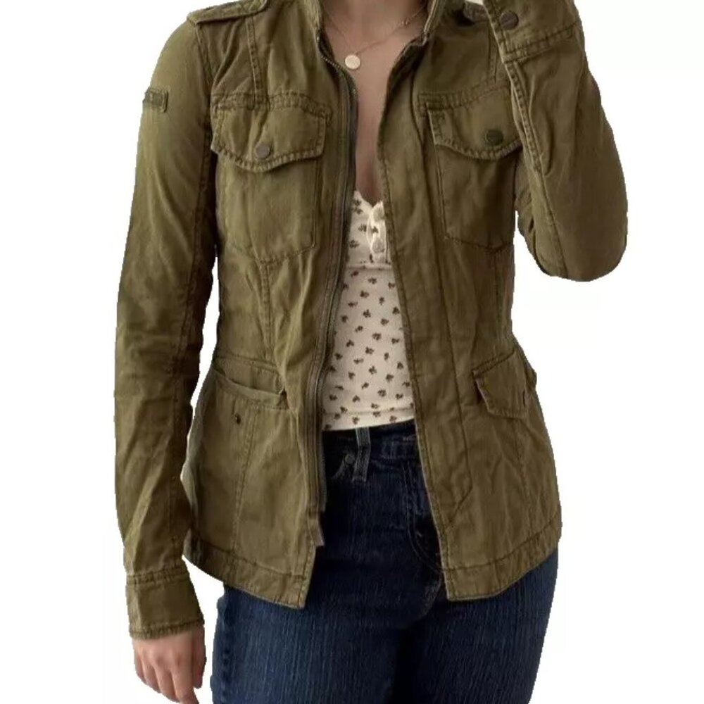 American Eagle Military Utility Zip Jacket Women's Small Gorpcore Outdoor NWT